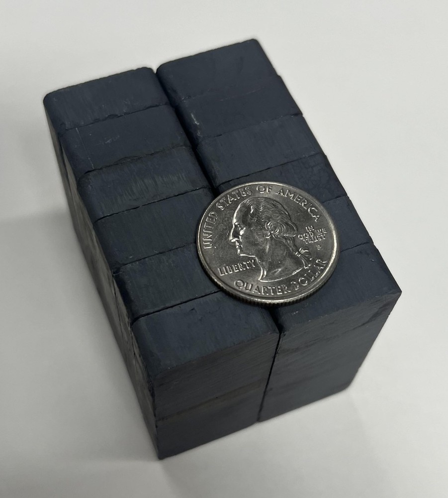 AZ Industries Ceramic Ferrite Rectangular Block Domino Magnet, 12-Pack, 1 7/8...