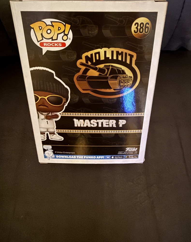 Master P (Rapper) Signed Autograph No Limit Funko Pop Pic Proof