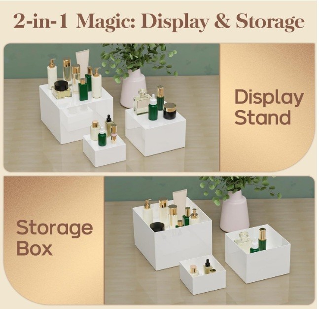 6 PCS Buffet Risers, Large Food Risers for Buffet Table, Food Display Risers