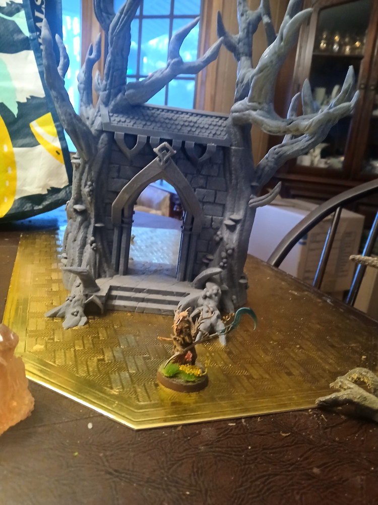 Large wargame elven tree terrain bundle