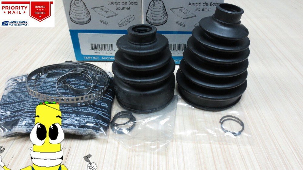 Front Inner & Outer CV Axle Boot Kit for Lexus GS350 2013-2017 Empi Boots x2