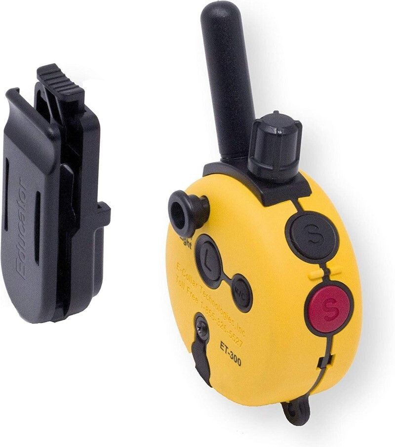 E-Collar Mini Educator ET-300 TRANSMITTER ONLY BLUE w/ QUICK-RELEASE BELT CLIP!
