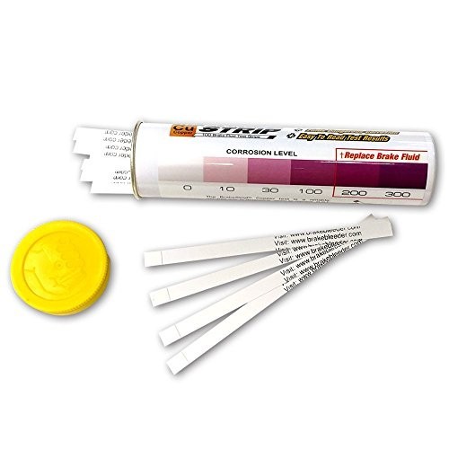 Brake Fluid Test Strips - 100 Count, Copper & White, Quick & Easy Brake Fluid Te