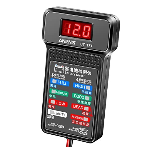 12V Car Battery Tester Digital Alternator Voltage-Analyzers Diagnostic Tool