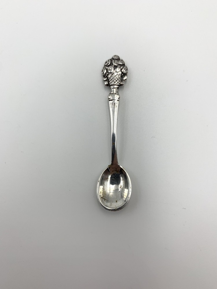 Antique .800 Salt Spoon Continental Silver