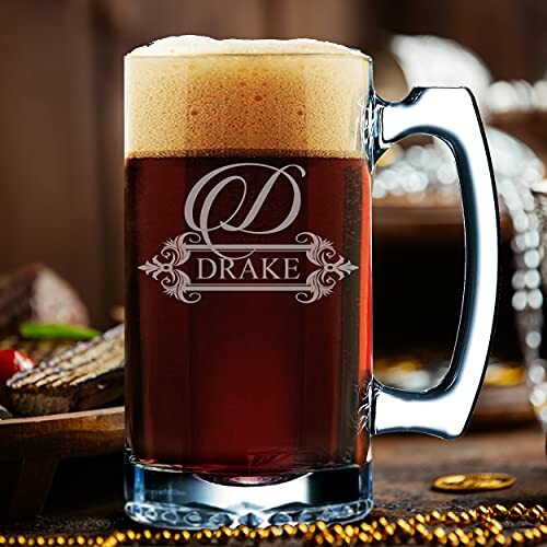 Personalized 16 oz Beer Mug