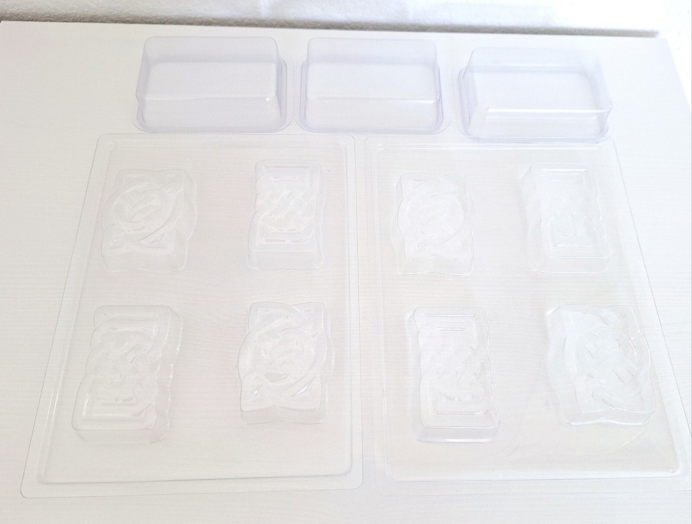 Plastic soap molds (rectangle shape)