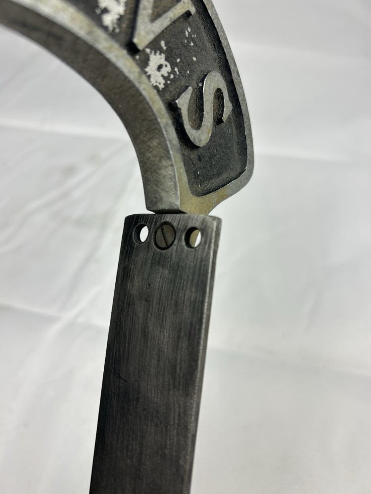 Original Cast Aluminum Microphone Flag WCVS