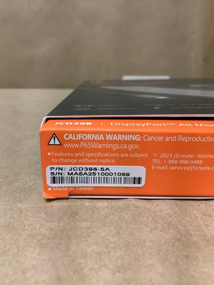 J5 CREATE USB-C DOCK IN BOX (G29012349)