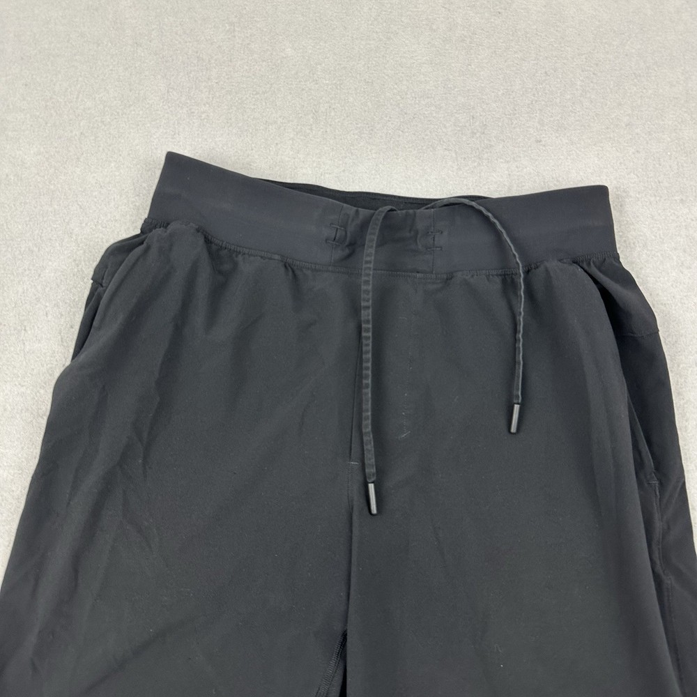 Lululemon Shorts Men Small Black Solid T.H.E Drawstring Pockets Linerless S