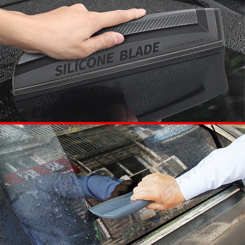 Auto Wiper Drying Blade Car Non-Scratch Silicone Squeegee for Water Removal Tool