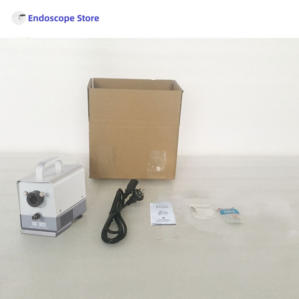 Mini Medical LED Microscope Handheld Cold Light Source Variable Interface