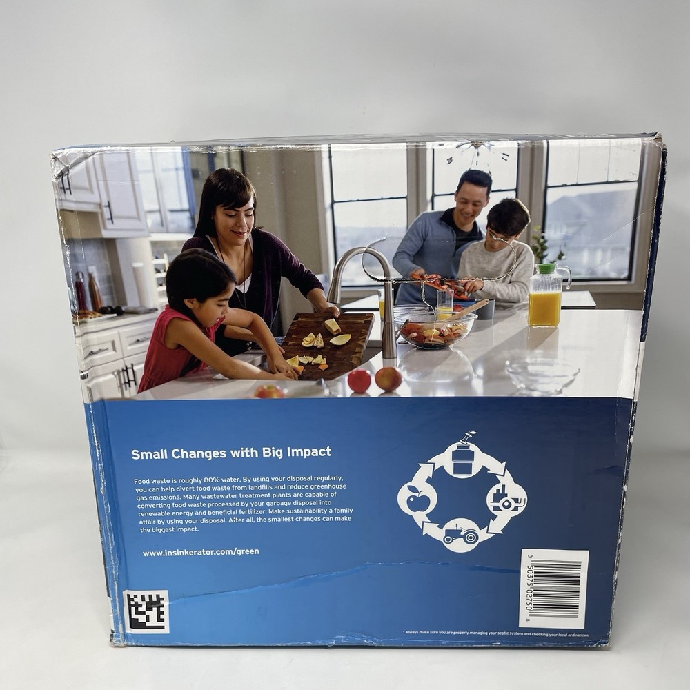 InSinkErator Power 1HP Garbage Disposal,Power Series EZ Connect Black Open Box