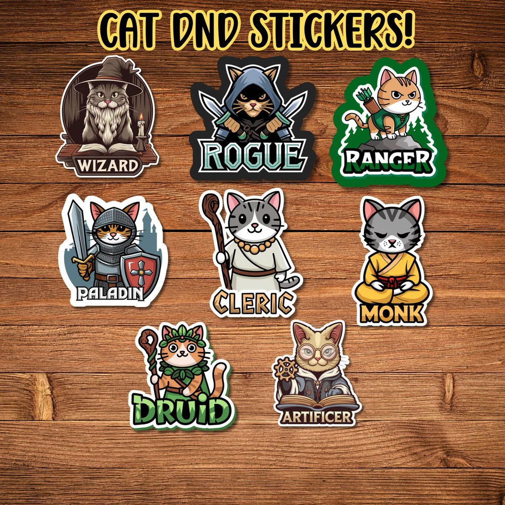 Cat DnD Stickers