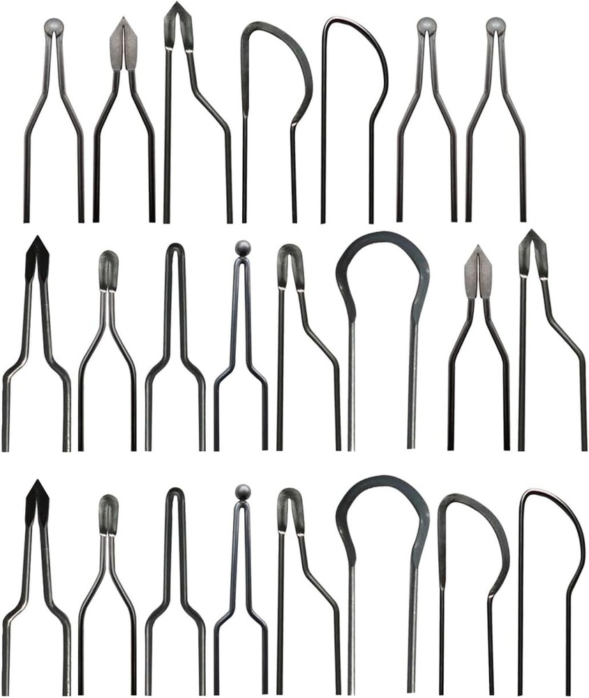 69 PCS Professional Silver Pyrography Replacement Wire Tips Wood Burning Kit