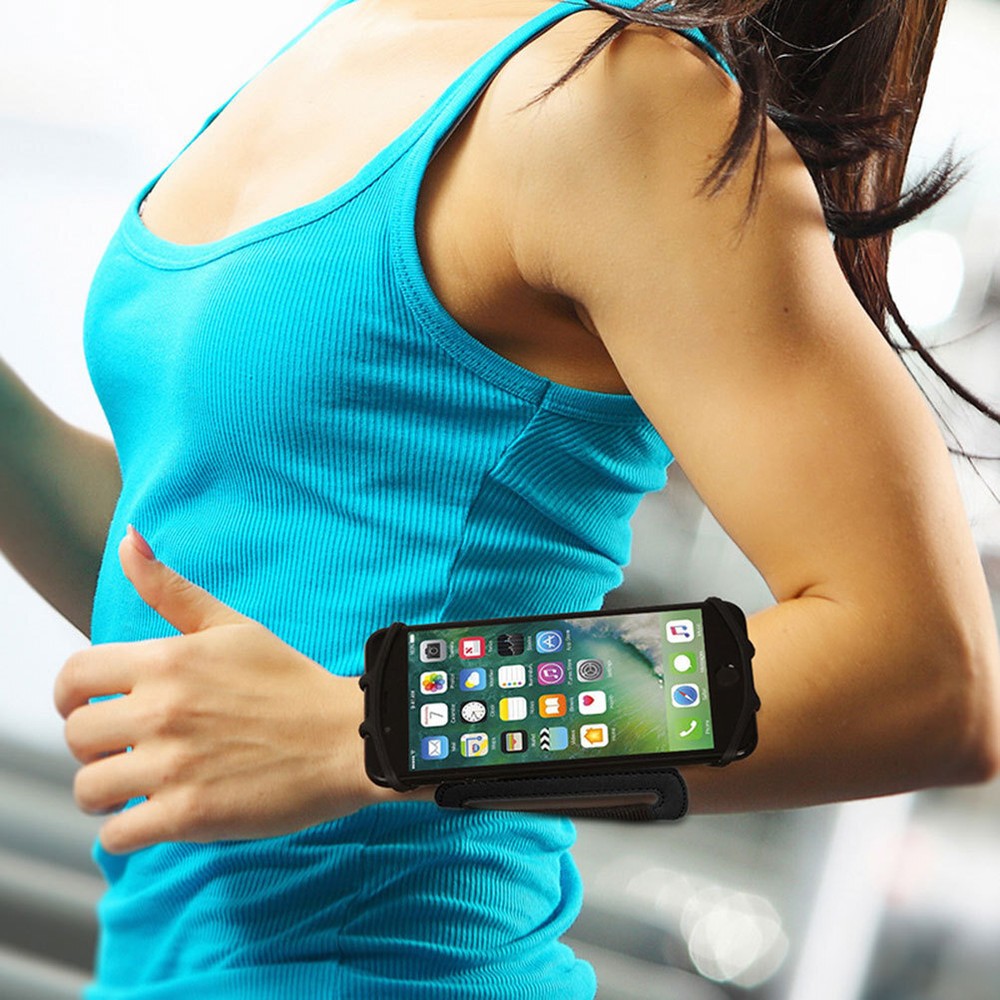 Wrist Phone Holder Mount Rotatable Strap Cell Wristlet Running