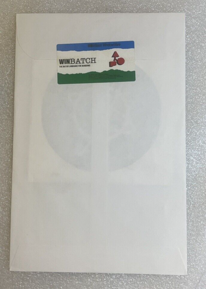 WILSON WINDOWWARE WINBATCH 99A WB+ COMPILER- USER'S GUIDES, REF. MAN., SOFTWARE