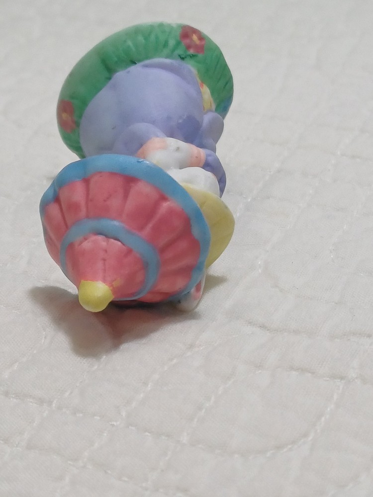 Mrs Rabbit Mini Rare Ceramic Easter Decorative Figurines 2.5 In