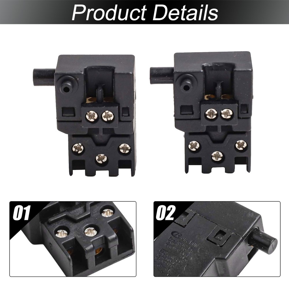 Miter Saw Component Quality Dual Switch Set Compatible with Multiple Brands