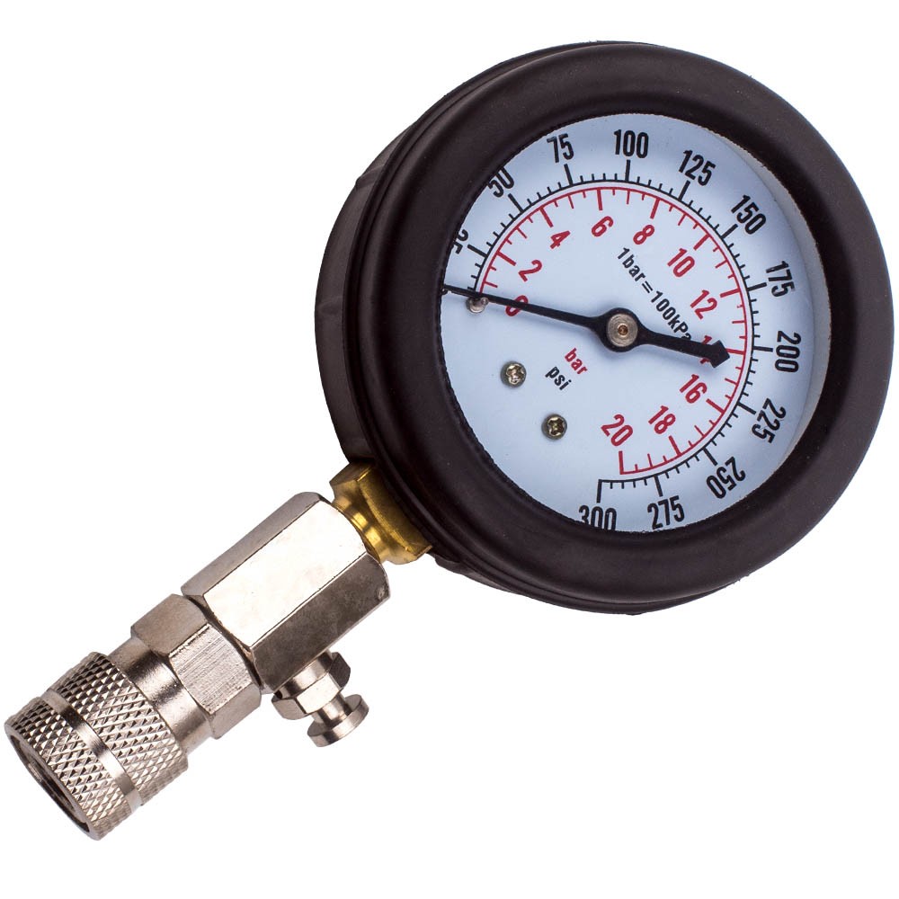 Engine Cylinder Compression Pressure Tester Gauge Test Kit Car Bicycle