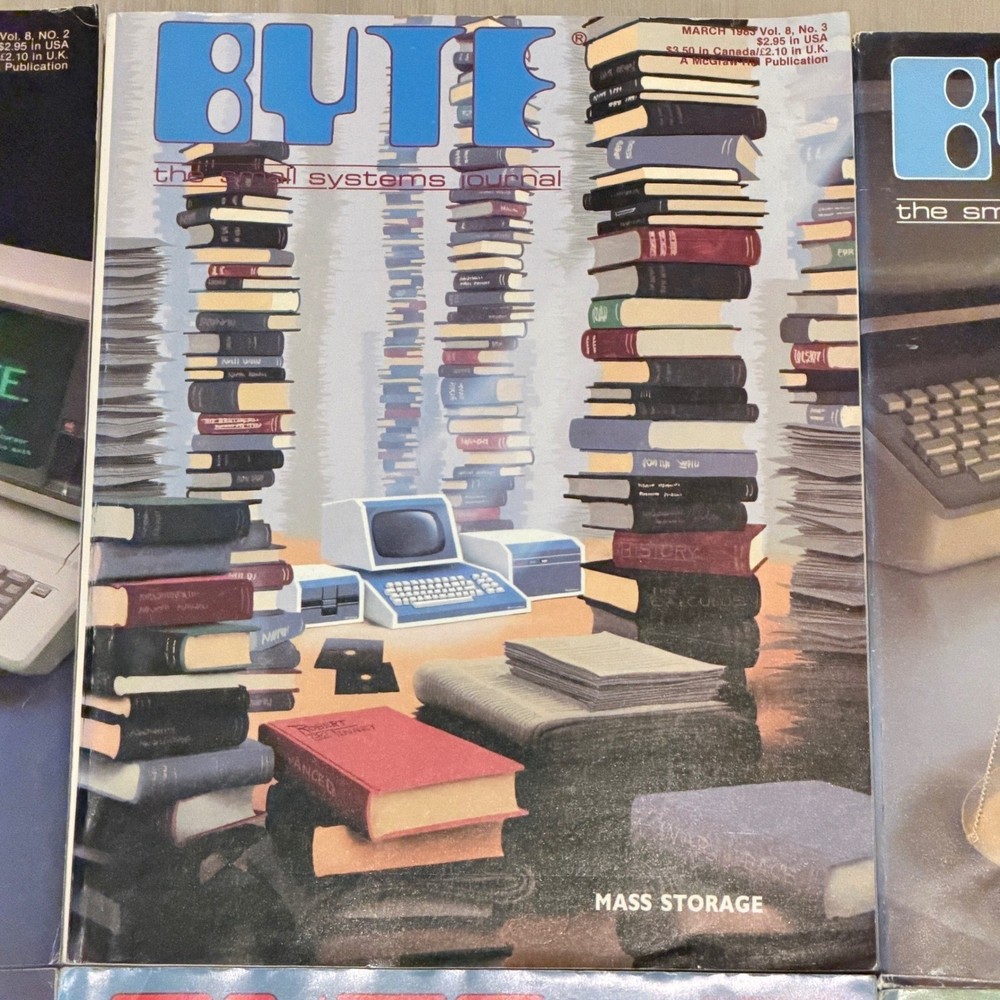 Byte Magazine Collection Vol 8 1983 Complete Year 12 Issues Vtg Computer History