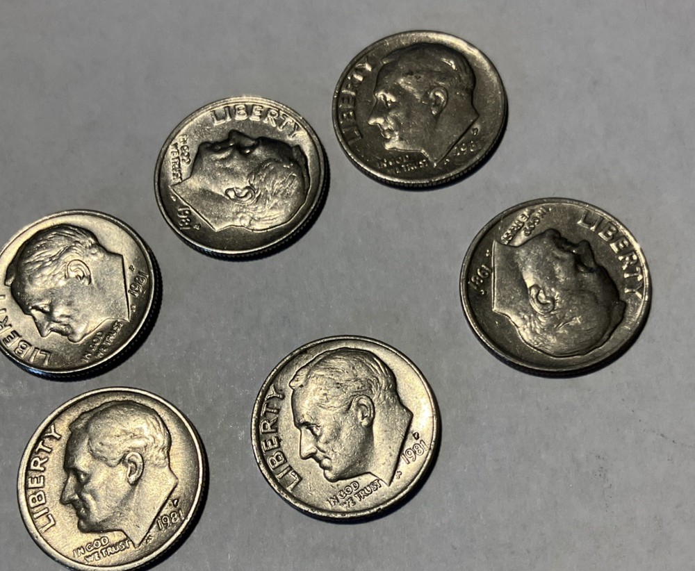 1981 P Roosevelt Dime Circulated