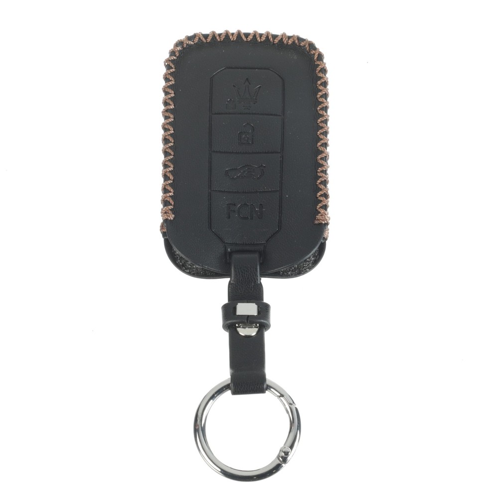 Maserati Key Cover Black Copper Stitching