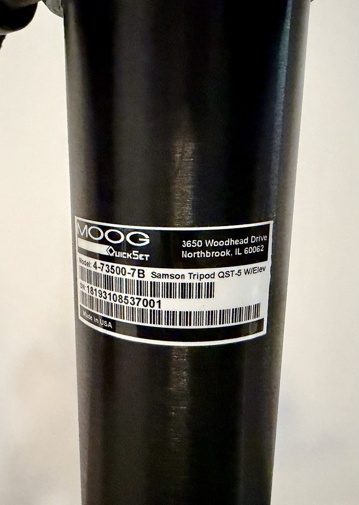MOOG Quick Set Samson Tripod QST-5 W/ Elev