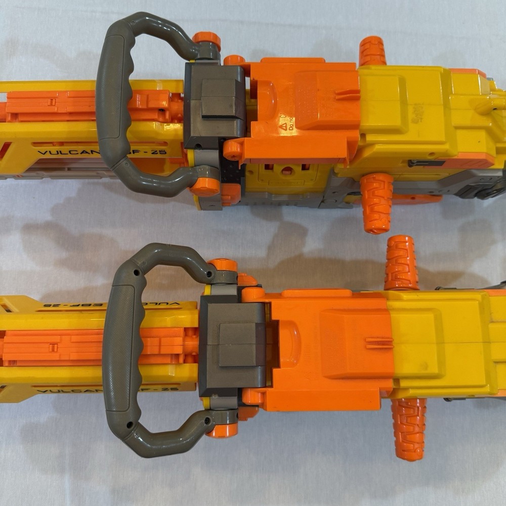 Nerf Vulcan EBF 25 Blaster Dart Gun Untested Missing Battery Tray