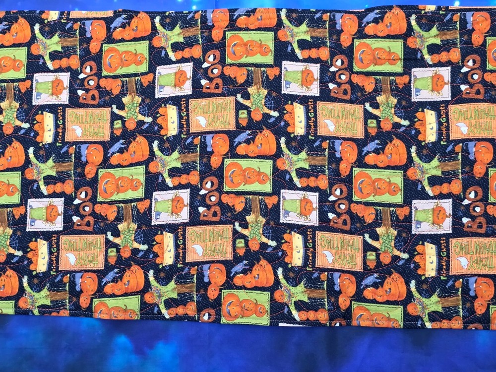 Handmade Quilted Table Runner Thanksgiving Fall Autumn Patchwork corn HALLOWEEN