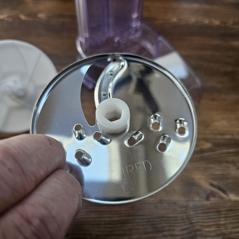 MAGIC CHEF MINI FOOD PROCESSOR  Replacement Slicing Disc Chute Pusher Disc Hold