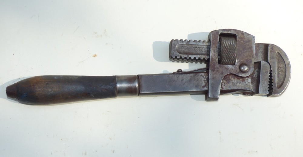 Vintage JP Danielson Stillson Pattern 14" Adjustable Pipe Monkey Wrench USA C