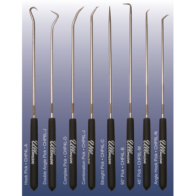 Ullman Devices CHP-8L 9-3/4" 8pc Hook & Pick Set