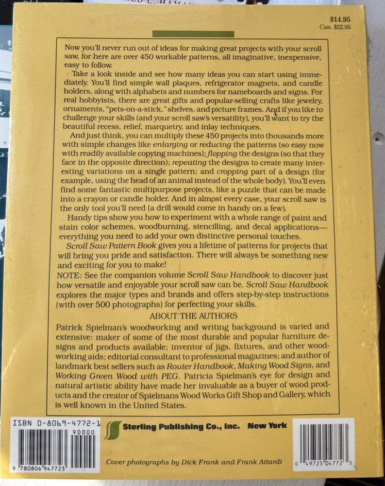 Scroll Saw Pattern Book Patrick Spielman Woodworking Patterns New
