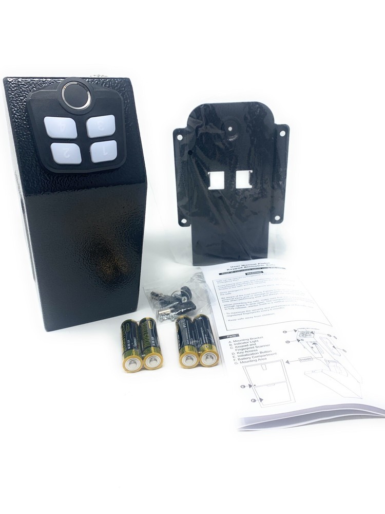 Dalmbox Safe Box w/Fingerprint Vertical Mounted-OPEN BOX