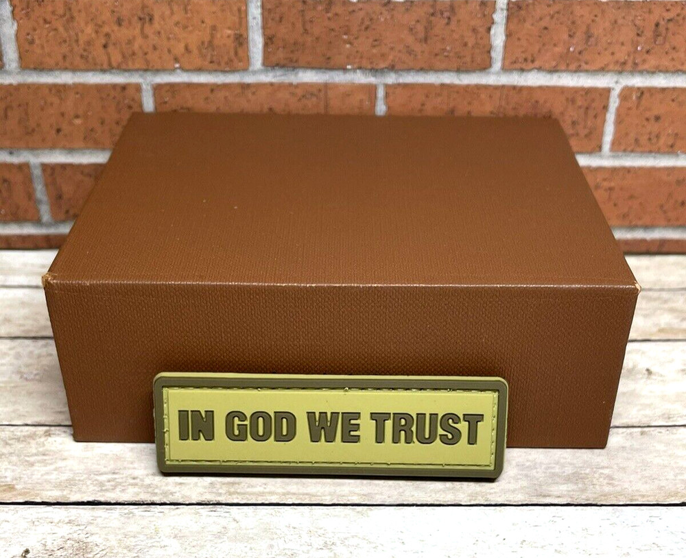 Tactical PVC Patch - In God We Trust Patch - Hook Loop Morale Patch