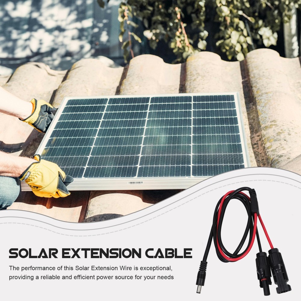 Solar Panel Plug to DC 5.5mm Adapter Cable Solar Panel Connector Solar Panel