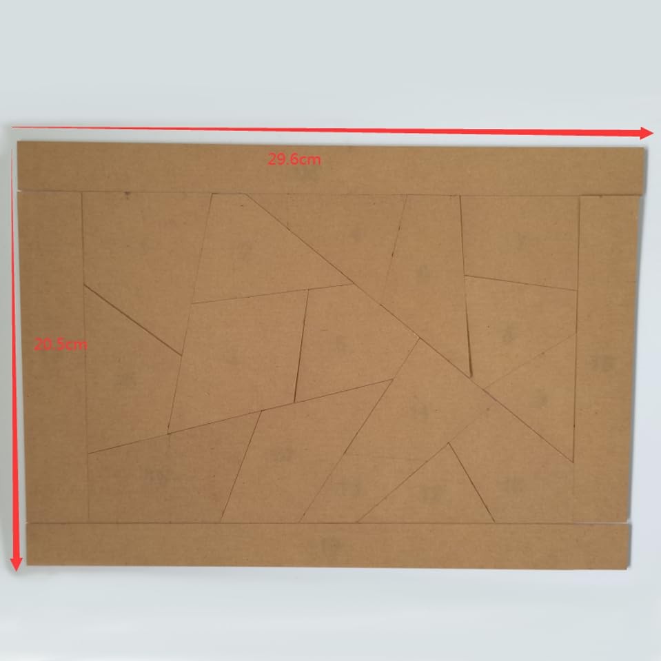 20PCS Acrylic Quilting Template Ruler with Numbered Sections, Clear Patchwork...