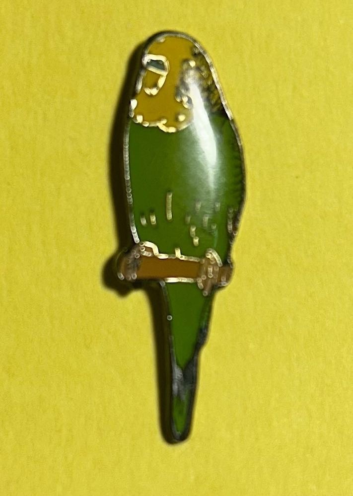 Green & Yellow Parrott Lapel Pin