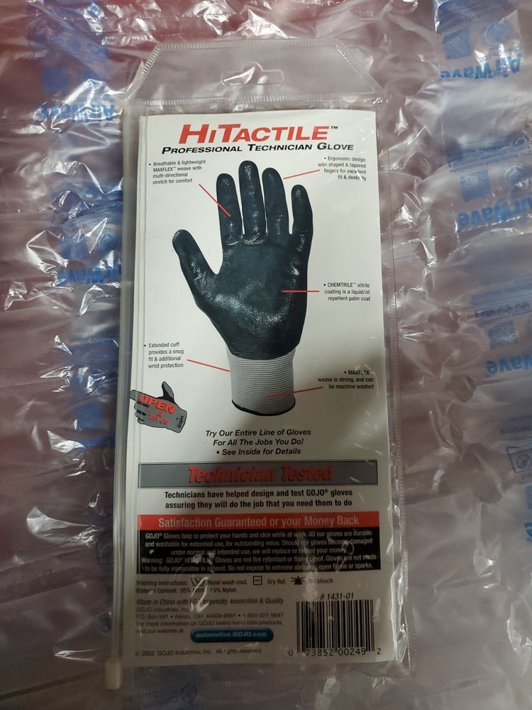GOJO Professional Technician Gloves. Medium Size. NOS 2003