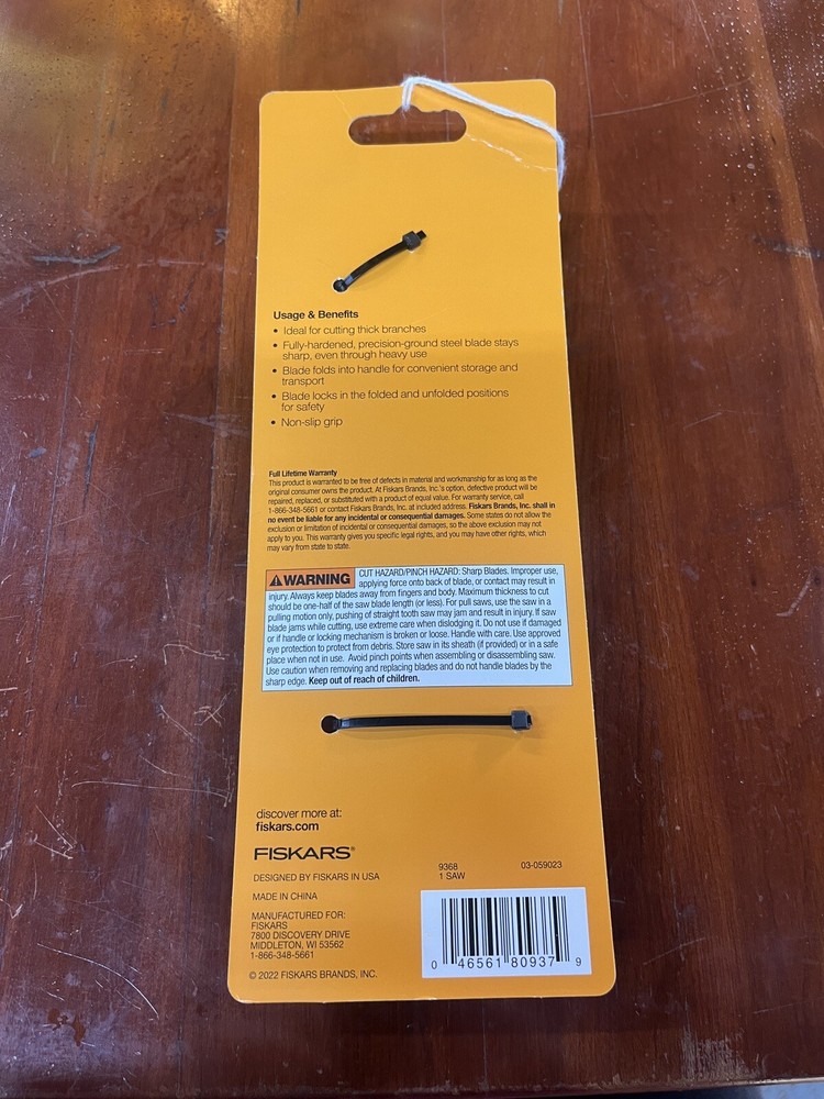FISKARS FOLDING SAW 7" BLADE