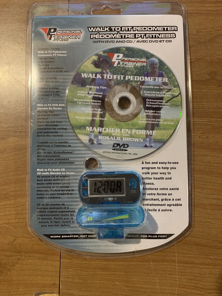 Walk To Fit Pedometer - Personal Trainer  - With DVD /CD  - Walking Program