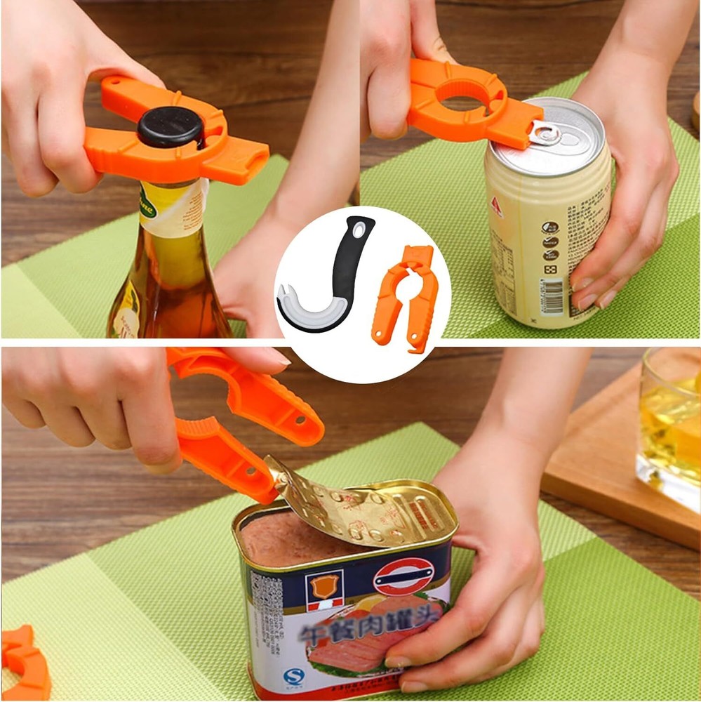 Easy Open Ring Pull Can Opener and Water Bottle Opener Pop Top Tab Puller Sim...