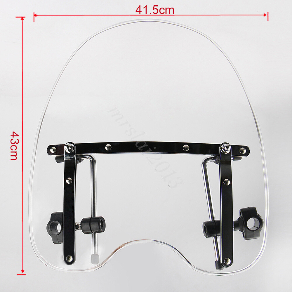 Motorcycle Windshield Wind Screen Hardware Universal 7/8''&1'' For Honda Yamaha