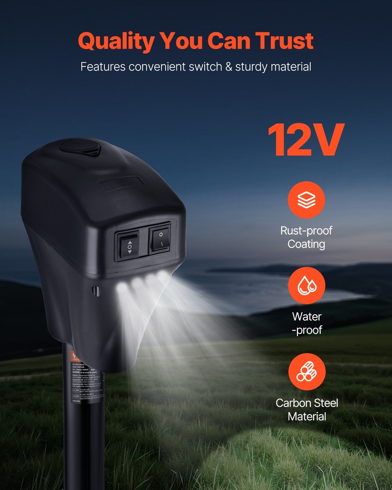 VEVOR Electric Trailer Jack 5000 lbs Power Tongue Jack for RV Trailer Camper