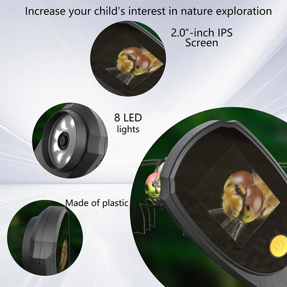 Handheld Digital Microscope Equipped with a 2.0-inch IPS HD color screen
