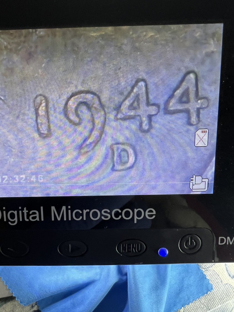 1944 D Lincoln cent penny Obverse And. Reverse  Struck Errors