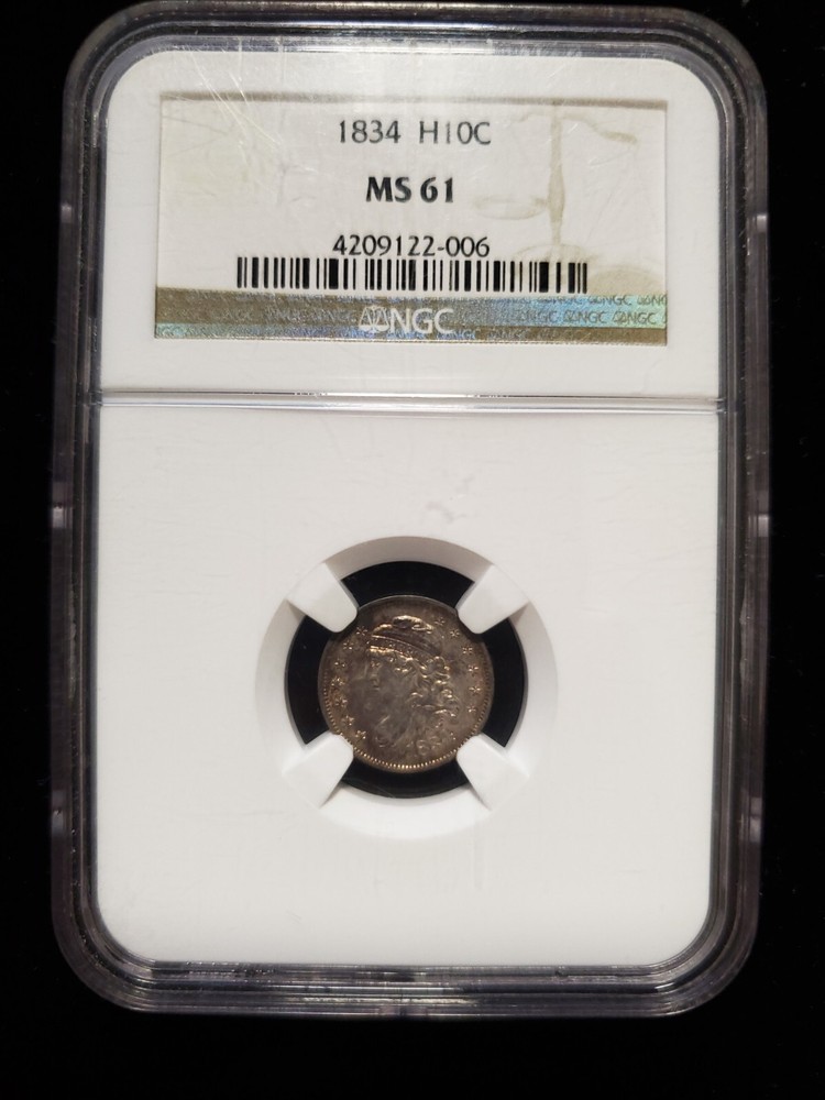 1834 Bust Half Dime NGC MS61 (Z-0432)