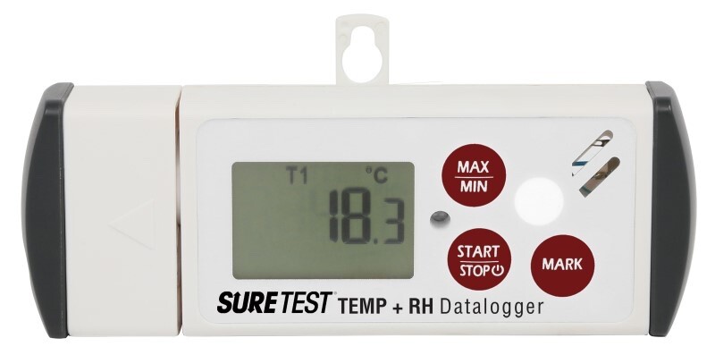 Sure Test Temperature + Relative Humidity Data Logger