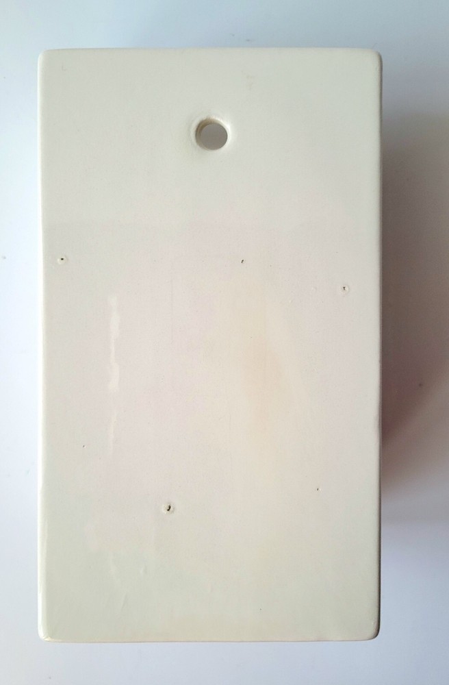 Vtg Ceramic Hand Painted Wall Match Holder Panda Bear Bamboo Cottage Signed